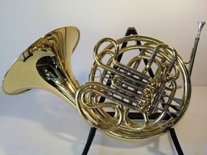 SYMPHONIE WESTERWALD Waldhorn/Doppelhorn JS1080 in F/B , Gold/Silber, Koffer