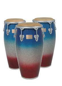 Tycoon Percussion Master Series Congas - 10",11", 11.75" Tri Fade w/Basket Stand