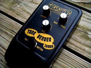 ColorsSound Tone Bender Jumbo Vintage Fuzz Guitar Effects Pedal Black & Gold