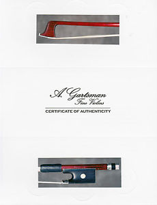 A fine French certified violin bow by L.Bazin, ca.1915.