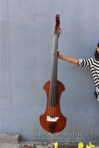 New 3/4 Upright Double Bass Powerful Sound Ebony wood Parts Soft bag 5 string