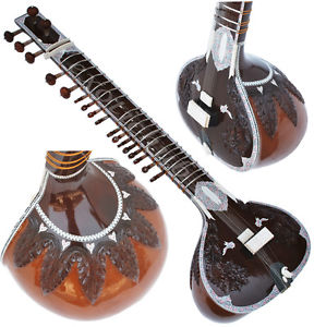 SITAR~CLASSIC DESIGN~RAVI SHANKAR STYLE WITH FIBER BOX~HIGH PR QUALITY~SITAR EHS