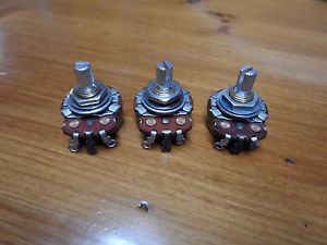 Vintage 1968 Fender Stratocaster Pots 250K Potentiometers 1969
