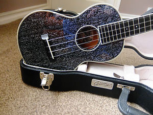 Collings UC2 Concert Custom Ukulele - Dog hair finish, ivoroid trim, ebony neck