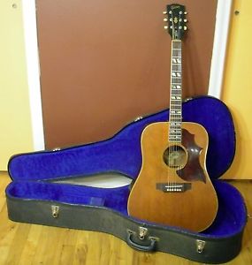 1967 Gibson Country Western SJN Acoustic Guitar wCase Southern Jumbo Natural USA