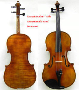 Surprisingly Exceptional Sounding 16'' Viola!Master's Own Work!No.6,2016
