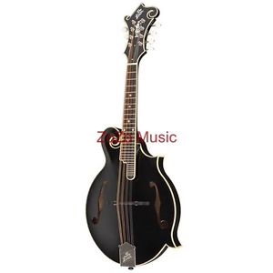 New The Loar LM-600-BK Professional F-Style Acoustic Mandolin, Black