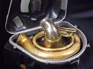 King HN White BBb Brass Sousaphone