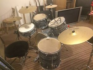 5 Piece Pearl Export Drum Kit  With Paiste101 Cymbals Make Me An Offer!