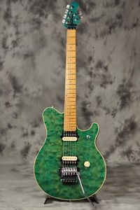 Musicman / AXIS EX Translucent Green w/soft case Free shipping From JAPAN #U1134