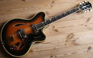 EXTREMELY RARE 50s MEISTER HEINZ SEIFERT FAVORIT THINLINE ELECTRIC JAZZ GITARRE