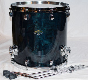 Tama Starclassic Bubinga Floortom BF1616Q-BLB Quilt Blue Bubinga DEMO