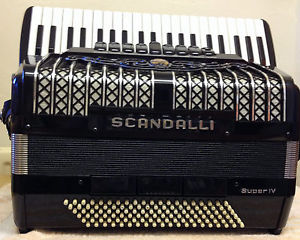 VINTAGE SCANDALLI SUPER IV-DOUBLE CASSOTTO-BUILT IN MIDI-ACC-41/120-3/9-4/3IN:SC