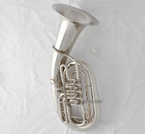 Professional 4 Rotary Euphonium Bb Key Silver Nickel Horn with Case