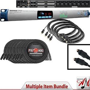 Presonus Digimax DP88 8-channel Preamp + (8) PigHOG Mic Cables + (4) Toslink cbl