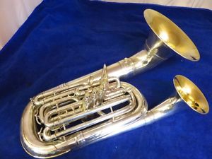 Super Rare 1940 USN Martin Handcraft Five Valve Double Bell Euphonium A BEAUTY!