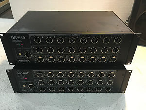 Whirlwind DS168R DS168T Digital Audio Snake Connect DS168T and DS168R