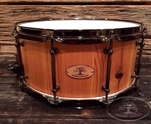 Woodland Percussion 1/2" Stave Shell 6.5 x 14 Reclaimed Pine snare drum Natural