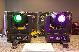Pair of Chauvet Initimidator Spot LED 250 Moving Yoke Head Pro DMX Fixture