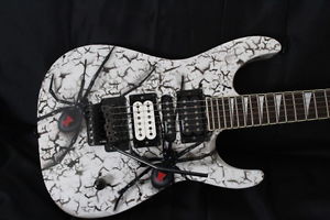 JACKSON DK2M GUITAR WITH A SPIDER MURAL