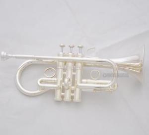 Professional Custom Series Eb Cornet Silver Horn Monel Valve With Case