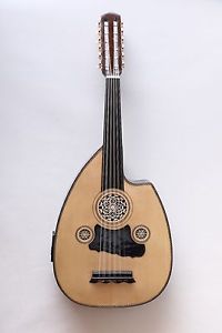 ELECTRO-ACOUSTIC CUTAWAY OUD With Guitar Pegs - SANDI PRODUCTION