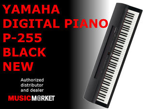 YAMAHA DIGITAL PIANO P-255 BLACK NEW