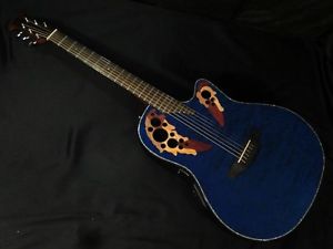 Ovation Celebrity Elite Plus CE44P 8TQ Transparent Blue Free shipping From JAPAN