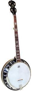 Ashbury AB-45 BANJO 5 CORDE con mogano Risonatore da Hobgoblin Musicale