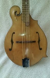 New Burgess handcrafted mandolin very rare American chestnut circa 1870 f style