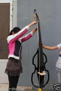 New 3/4 4 String Electric Parted Upright Double Bass Finish silent 3/4