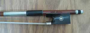 Violin Bow 4/4 - John Brazil - Silver mounted-Pernambuco-20 years old