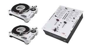 Epsilon DJT-1300 X 2 and Inno MIX2 Fader New In Box Complete Set Turntable Mixer