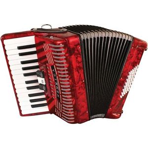 New Hohner 1304-RED Hohnica 48 Bass 26-Key Entry Level Piano Accordion