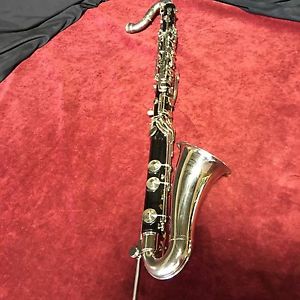 Vintage Henri Selmer Paris Series 9 Bass Clarinet Grenadilla Wood to Low E-flat