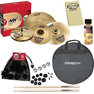 Sabian 25005XXP-Kit02 AAX Promotional Cymbal Set? with ChromaCast Bag &