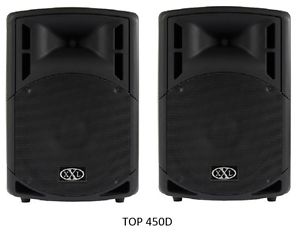 XXL TOP 450D COPPIA Casse attive 15" 420w + 420w x ANIMATORI DJ KARAOKE PALESTRE