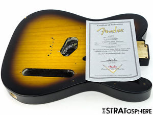 2008 USA Fender Custom Shop Classic Telecaster Tele BODY Nitro 2TS Sunburst Ash