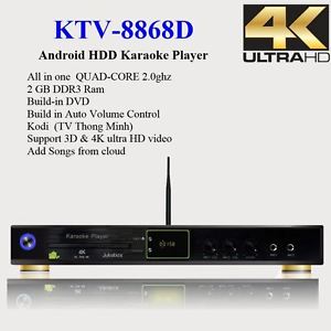 KTV-8868D Android 5Tb 38K songs Vietnamese English- 1 year USA company warranty