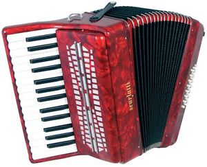 Scarlatti 24 BAJO ACORDEÓN,Rojo 30 agudo teclas,Bueno motor De arranque. de