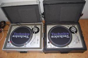 Technics sl 1200 M3D's PRO DJ VINYL turntables with cases L@@@K!!!
