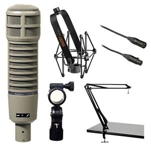 Electro-Voice RE20 Microphone Kit with Shockmount, Two-Section Broadcast Arm and