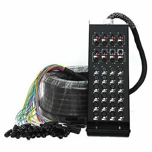 Seismic Audio - SAXQ-24x8x150 - 24 Channel 150 Foot Snake Cable (XLR & TRS)