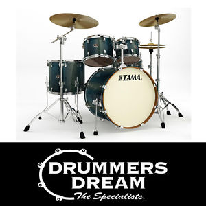 Brand New TAMA Silverstar 5pce Blue Chameleon Sparkle Drum kit with Hardware set