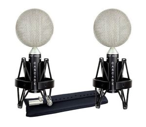 Cascade Microphones FAT HEAD Blumlein-L, Stereo Pair, Black/Silver