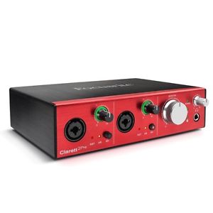 Focusrite Clarett 2Pre, Thunderbolt Audiointerface, 24-Bit / 192 kHz, 10 Inputs
