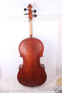 4/4 Cello Old Spruce Maple Nice Finished Powerful Sound Master Level Work  #6