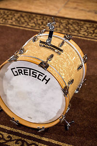 GRETSCH DRUMS Broadkaster Bass Drum 18x14 (Vintage Build) Antique Pearl