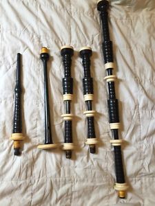 Early 1970S Grainger & Campbell Ivory Bagpipes