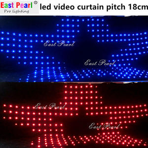 P18 3*4m led video screen/curtain/motion drape/dmx/SD/5mm/dj shows/mobile stages